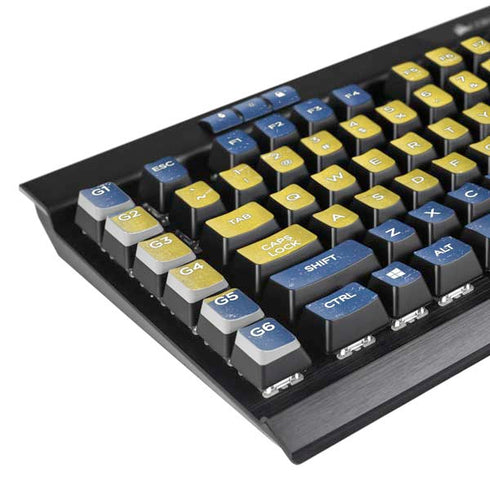 Sweden Flag Distressed K95 RGB PLATINUM Mechanical Gaming Keyboard Skin